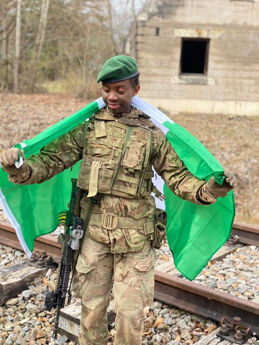 first ever Nigerian cadet to graduate at UK military