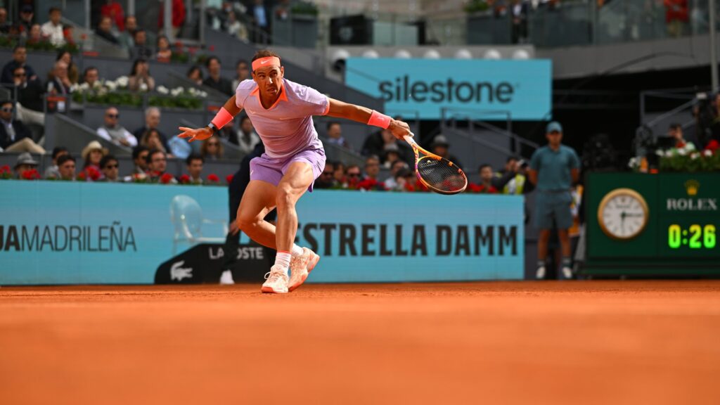 Rafael Nadal at the Madrid open