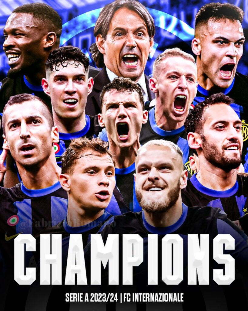 inter Milan the champions of serie A