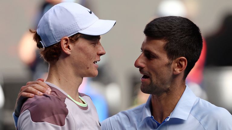 Jannik sinner and Djokovic